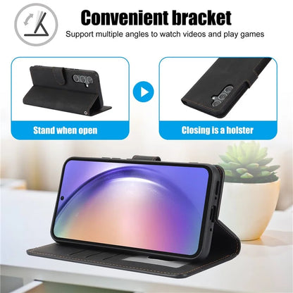 For Samsung Galaxy A35 5G Fantasy Leather Wallet Cover Phone Stand Case