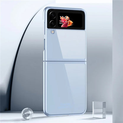 For Samsung Galaxy Z Flip4 5G Clear Phone Case Electroplating Frame Cover