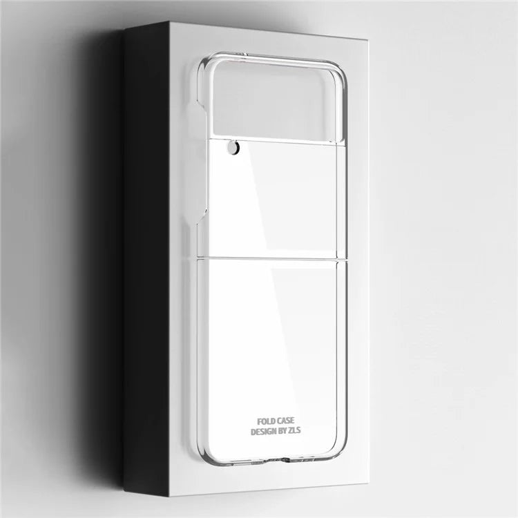 For Samsung Galaxy Z Flip4 5G Clear Phone Case Electroplating Frame Cover