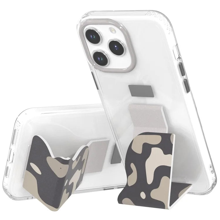 TGVIS ART Series for iPhone 15 Pro Max Kickstand Case Hand Grip Phone Cover