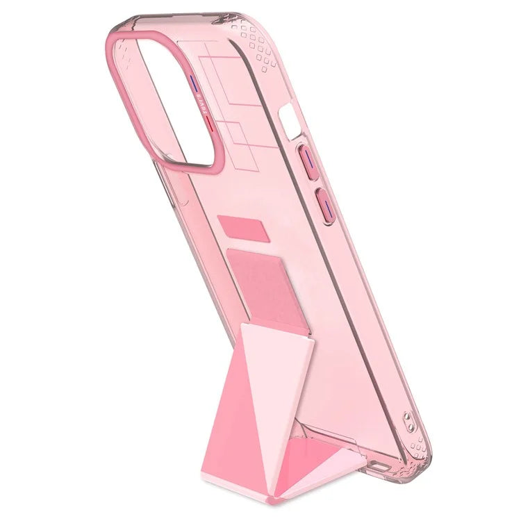 TGVIS ART Series for iPhone 15 Pro Max Kickstand Case Hand Grip Phone Cover
