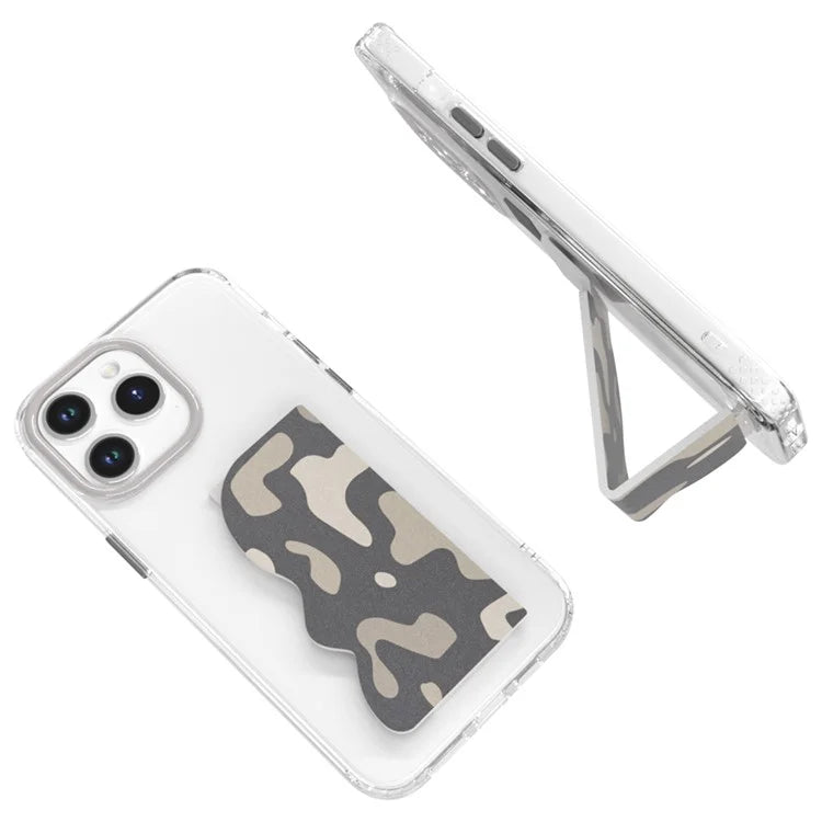 TGVIS ART Series for iPhone 15 Pro Max Kickstand Case Hand Grip Phone Cover