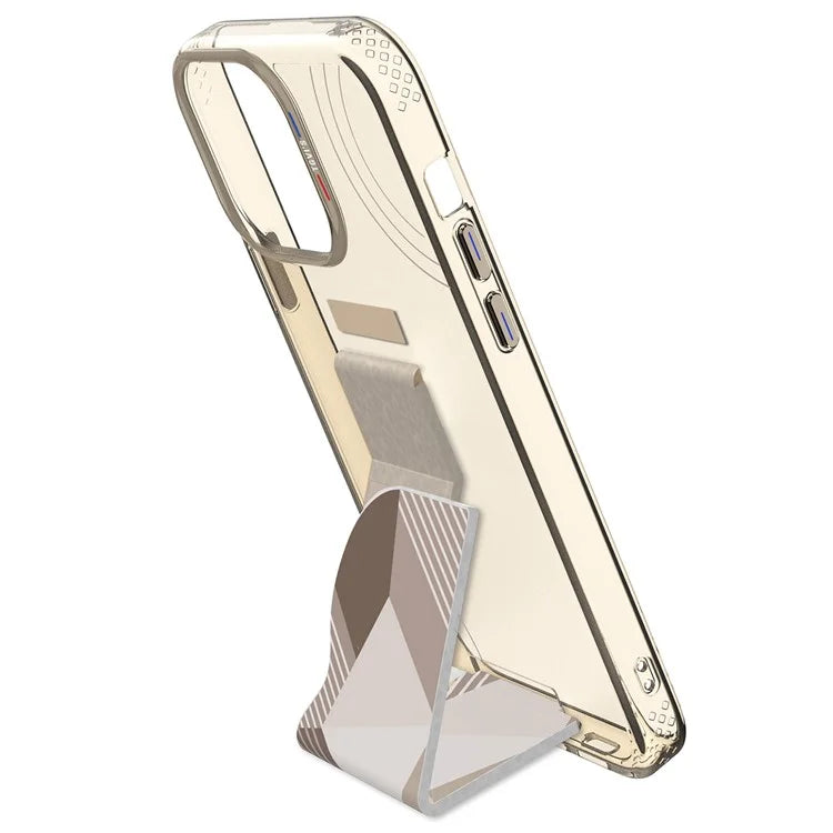 TGVIS ART Series for iPhone 15 Pro Max Kickstand Case Hand Grip Phone Cover