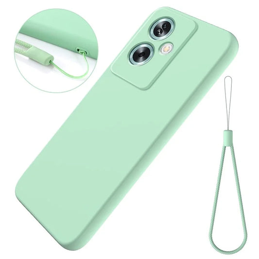 Cell Phone Case for Oppo A79 5G / A2 5G Shell Liquid Silicone+Soft Lining Anti-Scratch Cover