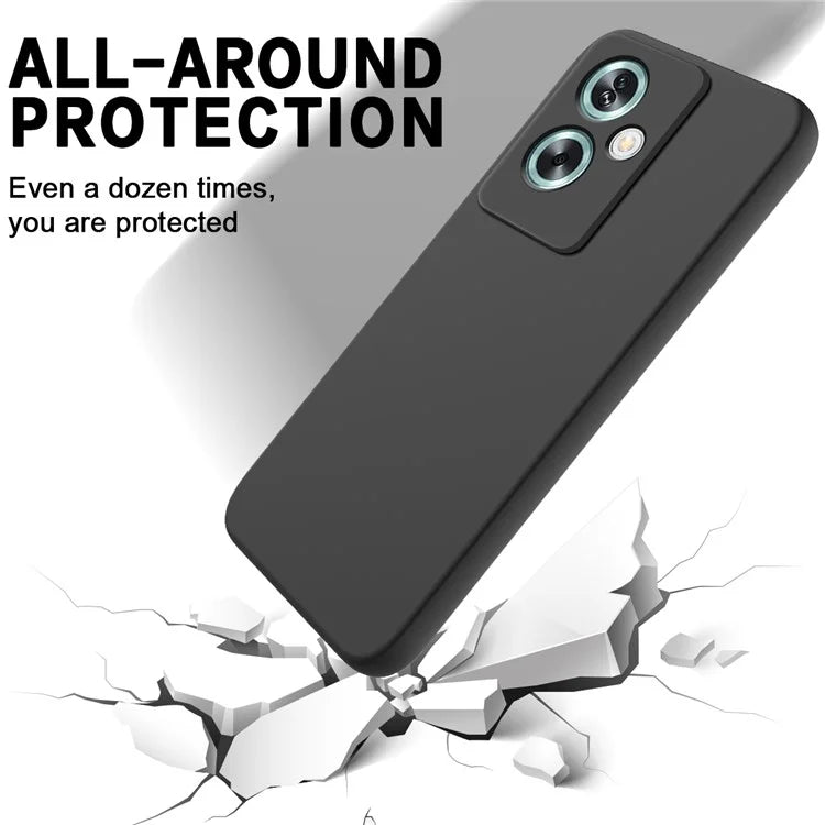 Cell Phone Case for Oppo A79 5G / A2 5G Shell Liquid Silicone+Soft Lining Anti-Scratch Cover