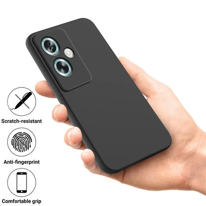 Cell Phone Case for Oppo A79 5G / A2 5G Shell Liquid Silicone+Soft Lining Anti-Scratch Cover