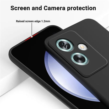 Cell Phone Case for Oppo A79 5G / A2 5G Shell Liquid Silicone+Soft Lining Anti-Scratch Cover