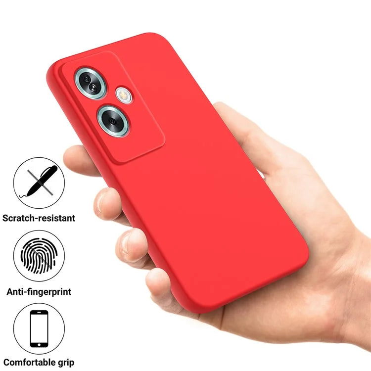 Cell Phone Case for Oppo A79 5G / A2 5G Shell Liquid Silicone+Soft Lining Anti-Scratch Cover