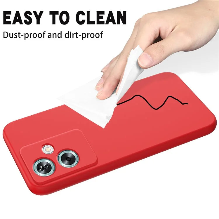 Cell Phone Case for Oppo A79 5G / A2 5G Shell Liquid Silicone+Soft Lining Anti-Scratch Cover