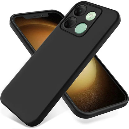 For Transsion itel A05s Case Scratch-resistant Soft Liquid Silicone Smartphone Cover with Strap