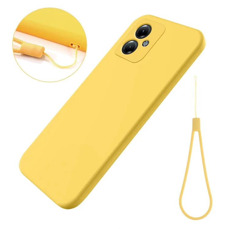 For Motorola Moto G54 Power Edition Phone Case Smooth Liquid Silicone+Soft Lining Protective Shell