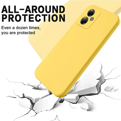 For Motorola Moto G54 Power Edition Phone Case Smooth Liquid Silicone+Soft Lining Protective Shell