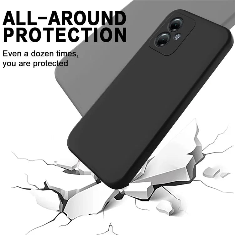 For Motorola Moto G54 Power Edition Phone Case Smooth Liquid Silicone+Soft Lining Protective Shell