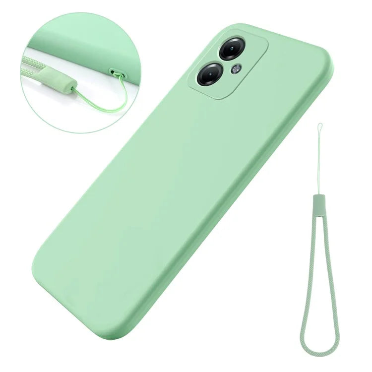 For Motorola Moto G54 Power Edition Phone Case Smooth Liquid Silicone+Soft Lining Protective Shell