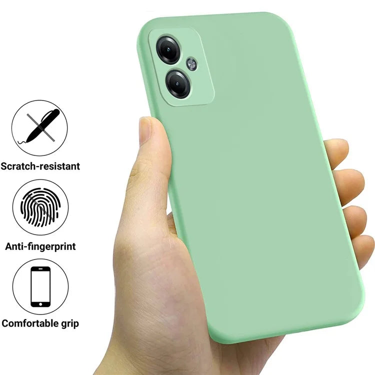 For Motorola Moto G54 Power Edition Phone Case Smooth Liquid Silicone+Soft Lining Protective Shell