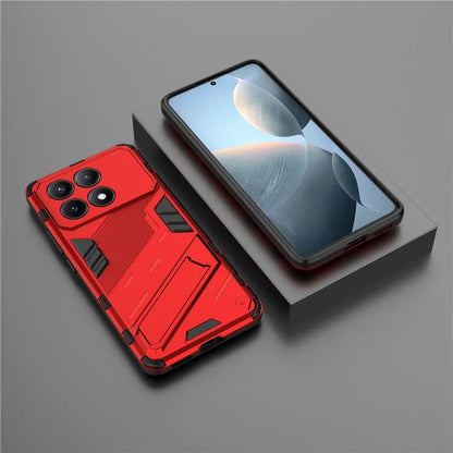 For Xiaomi Redmi K70E 5G / Poco X6 Pro 5G Case Kickstand Anti-Fall Phone Cover
