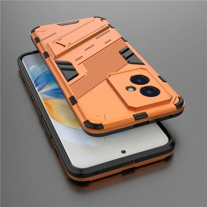 For Honor 100 5G Kickstand Case Double Protection TPU+PC Phone Cover