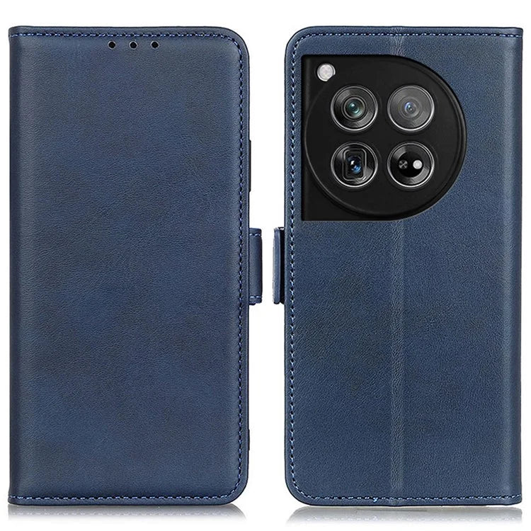 For OnePlus 12 5G Phone Protective Leather Case Magnetic Clasp Calf Texture