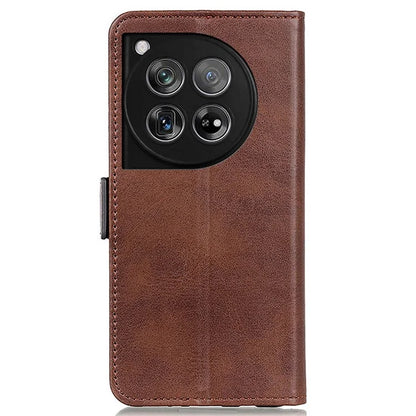 For OnePlus 12 5G Phone Protective Leather Case Magnetic Clasp Calf Texture