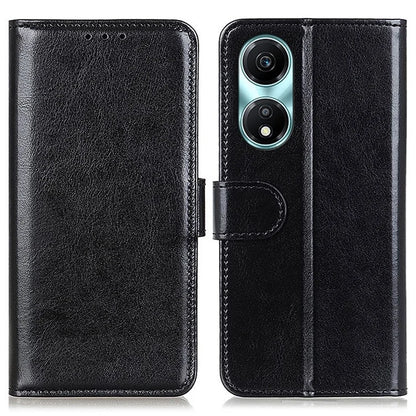 For Honor X5 Plus Leather Cover with Crazy Horse Texture Phone Wallet