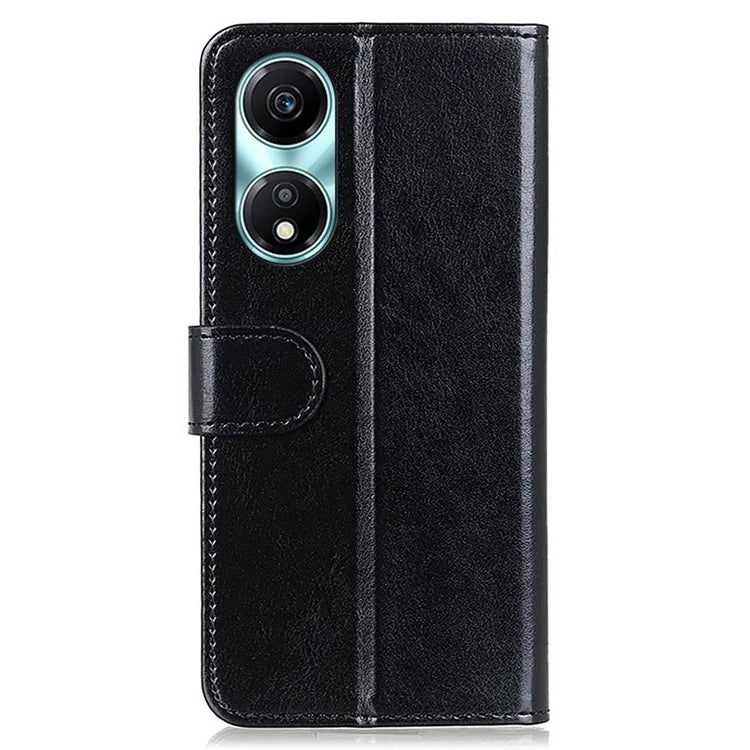 For Honor X5 Plus Leather Cover with Crazy Horse Texture Phone Wallet