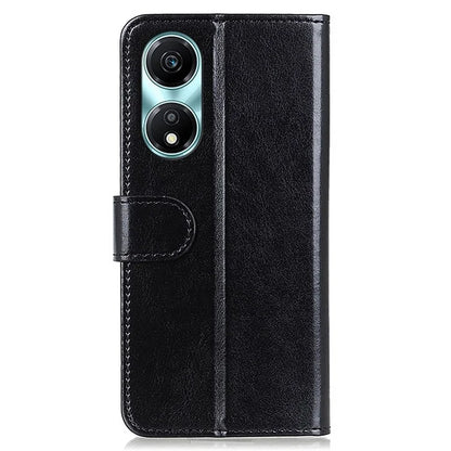 For Honor X5 Plus Leather Cover with Crazy Horse Texture Phone Wallet
