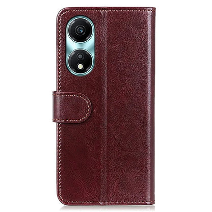 For Honor X5 Plus Leather Cover with Crazy Horse Texture Phone Wallet