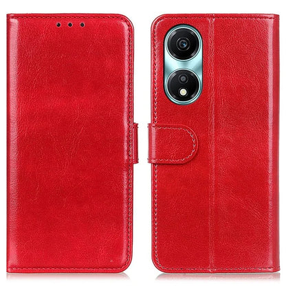 For Honor X5 Plus Leather Cover with Crazy Horse Texture Phone Wallet