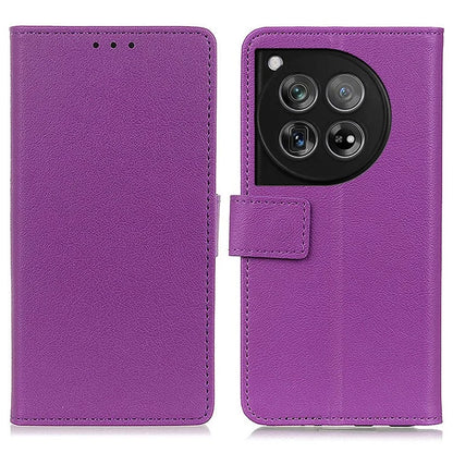 For OnePlus 12 5G PU Leather Case Phone Cover Stand Wallet