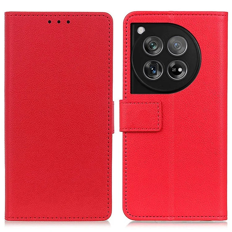 For OnePlus 12 5G PU Leather Case Phone Cover Stand Wallet