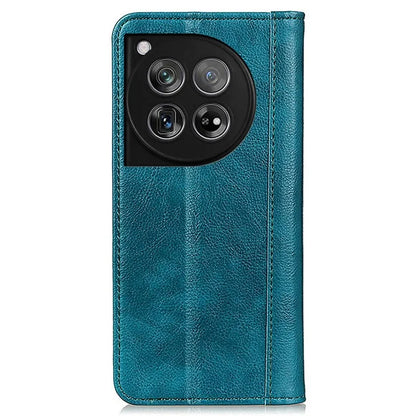 For OnePlus 12 5G Phone Cover Litchi Texture Magnetic Split Leather Wallet Case