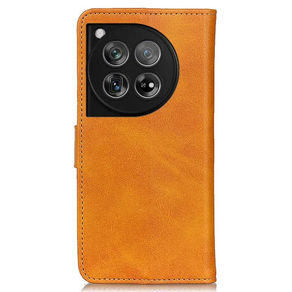 For OnePlus 12 5G Chic Leather Case Cowhide Texture Wallet Stand Cover