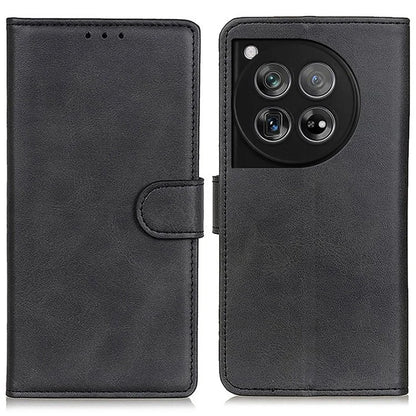 For OnePlus 12 5G Chic Leather Case Cowhide Texture Wallet Stand Cover