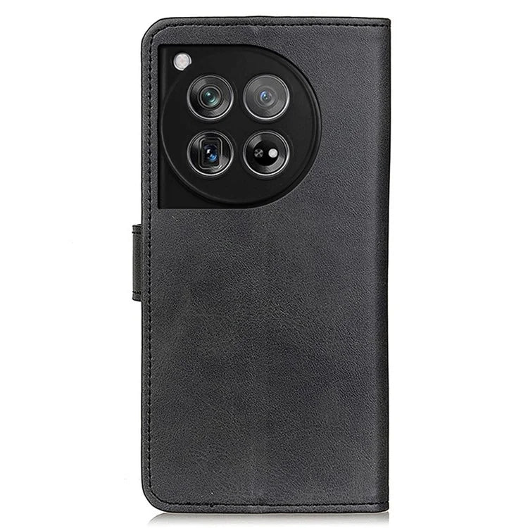 For OnePlus 12 5G Chic Leather Case Cowhide Texture Wallet Stand Cover
