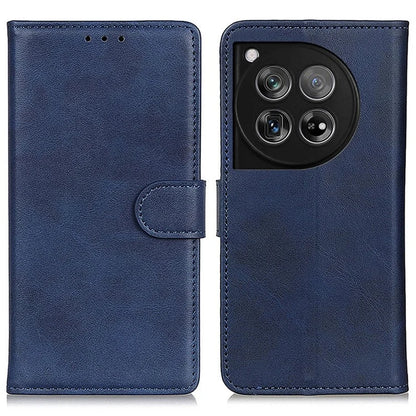 For OnePlus 12 5G Chic Leather Case Cowhide Texture Wallet Stand Cover