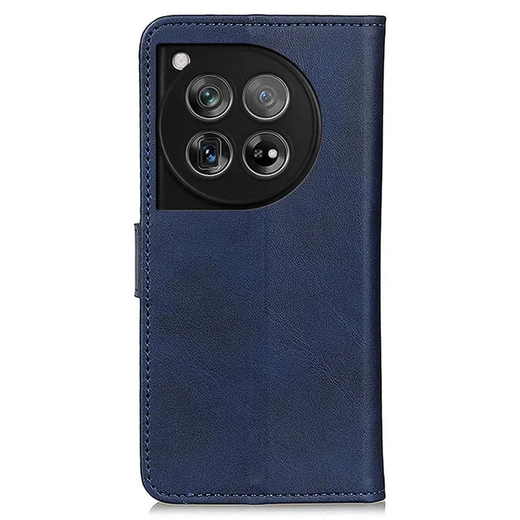 For OnePlus 12 5G Chic Leather Case Cowhide Texture Wallet Stand Cover