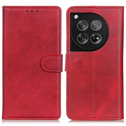 For OnePlus 12 5G Chic Leather Case Cowhide Texture Wallet Stand Cover
