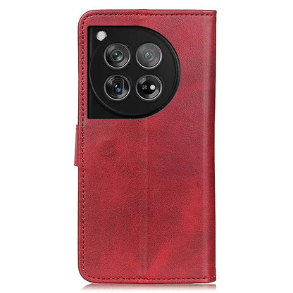 For OnePlus 12 5G Chic Leather Case Cowhide Texture Wallet Stand Cover
