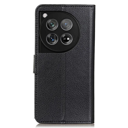 For OnePlus 12 5G Classic Litchi Grain Leather Case Phone Wallet Cover