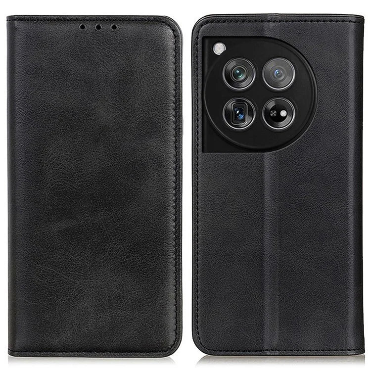 For OnePlus 12 5G Split Leather Case Wallet Stand Phone Cover