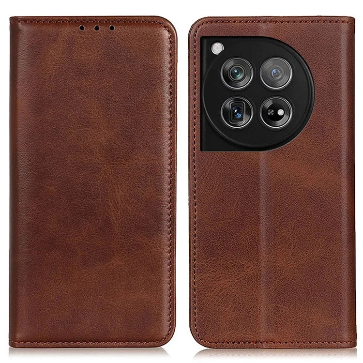 For OnePlus 12 5G Split Leather Case Wallet Stand Phone Cover