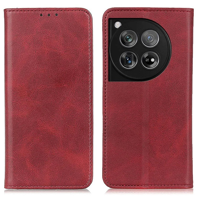 For OnePlus 12 5G Split Leather Case Wallet Stand Phone Cover