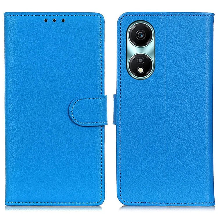 For Honor X5 Plus Wallet Phone Cover Litchi Texture Leather Case