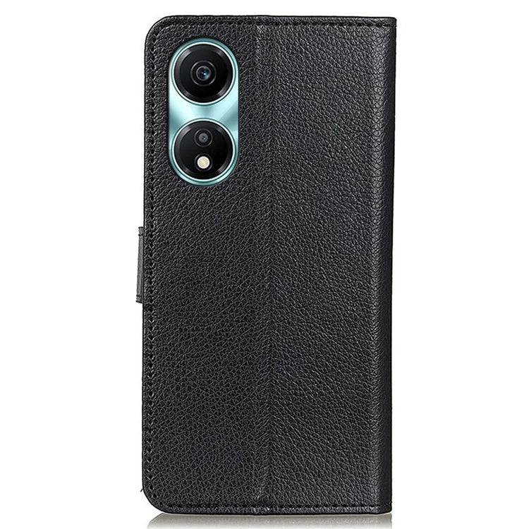 For Honor X5 Plus Wallet Phone Cover Litchi Texture Leather Case