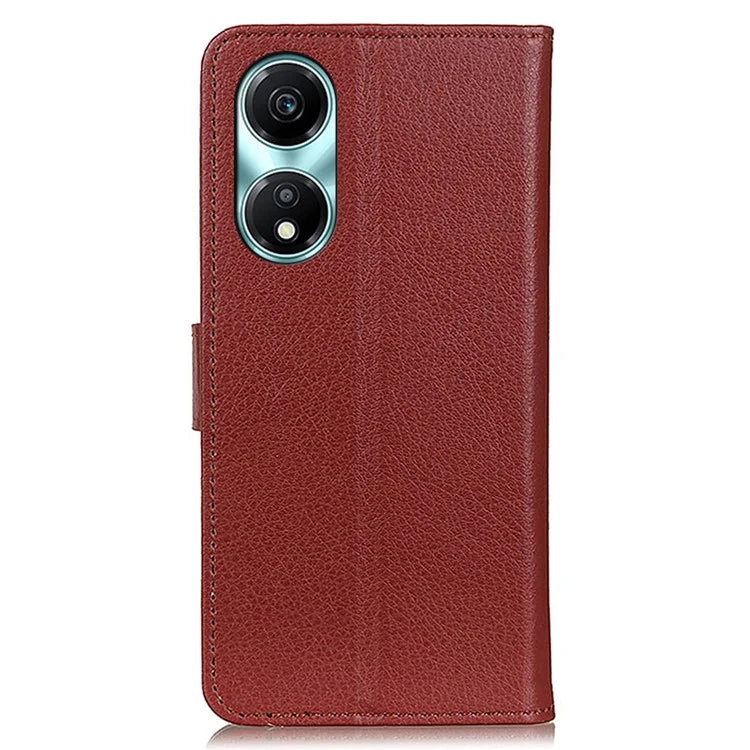 For Honor X5 Plus Wallet Phone Cover Litchi Texture Leather Case