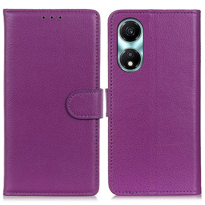 For Honor X5 Plus Wallet Phone Cover Litchi Texture Leather Case