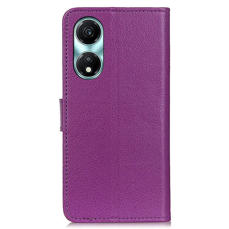 For Honor X5 Plus Wallet Phone Cover Litchi Texture Leather Case