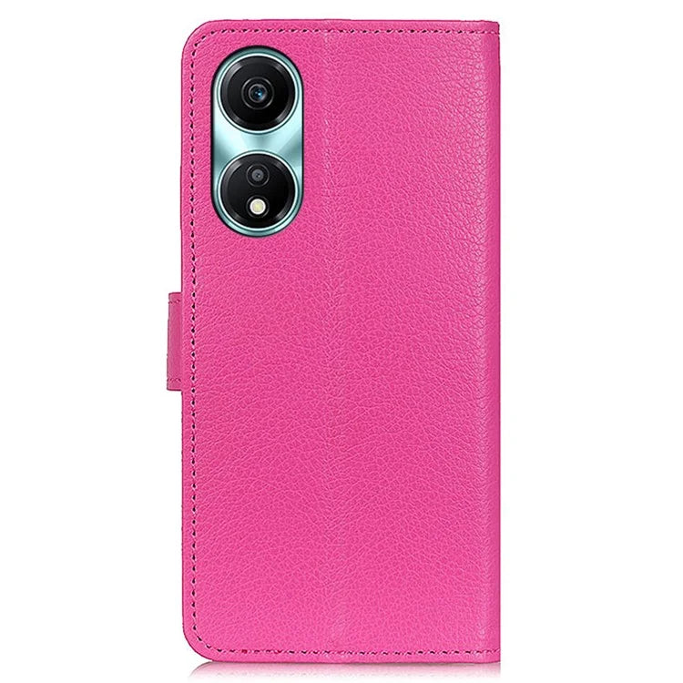 For Honor X5 Plus Wallet Phone Cover Litchi Texture Leather Case
