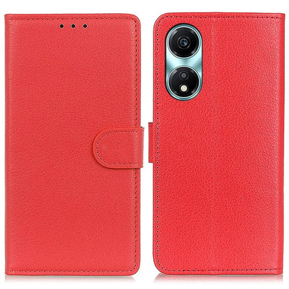 For Honor X5 Plus Wallet Phone Cover Litchi Texture Leather Case