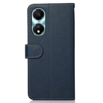 KHAZNEH For Honor X5 Plus Case RFID Blocking PU Leather Phone Wallet Cover with Handy Strap
